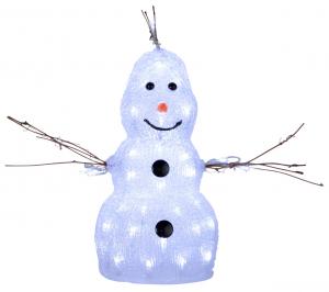 Snögubbe 38 cm Crystalo Dekorationsfigur