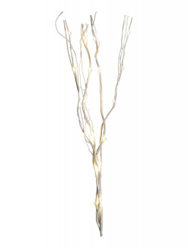 WILLOW DEWDROP Dekorationskvist 8cm 24LED Natur