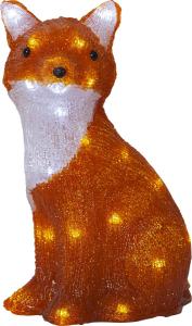 CRYSTALO Utomhusdekoration Räv 35cm 40LED Orange IP44