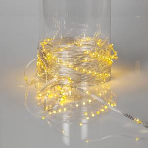 DEW DROP MICRO Ljusslinga 15m 200LED Varmvit/Transparent