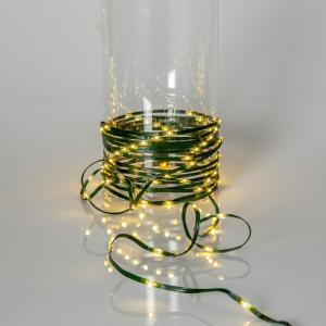 DEW DROP MICRO Ljusslinga 36m 480LED Varmvit/Grön