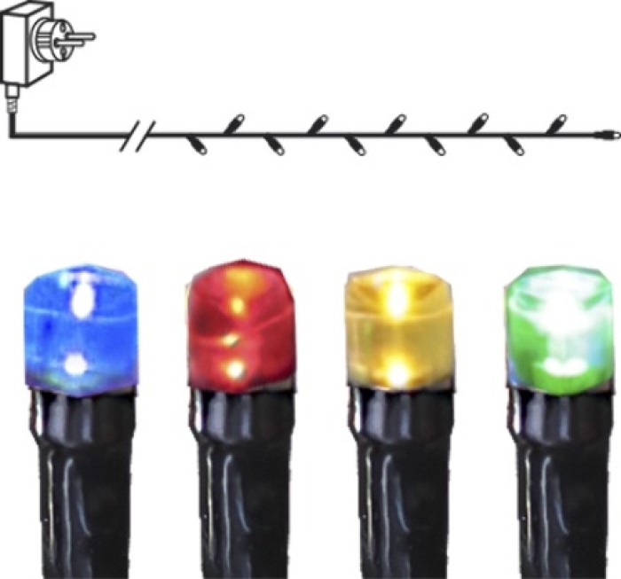 Ljusslinga 18m Serie MicroLED Flerfärgad