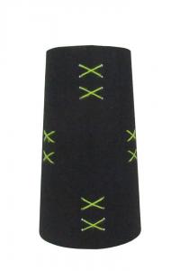 ORIVA Lampskärm X Hög Filt 16cm Svart/Limegrön