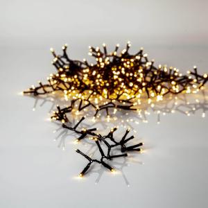 SERIE LED Ljusslinga 16m 800LED IP44 Extra varmvit Svart