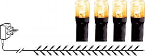 SERIE LED Ljusslinga 180LED 3,6m Extra varmvit IP44