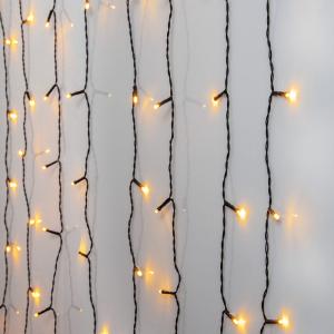 Ljusgardin 120LED 200cm Golden Warm White IP44