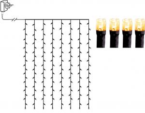 SERIE LED Ljusgardin 120LED 200cm Extra varmvit IP44