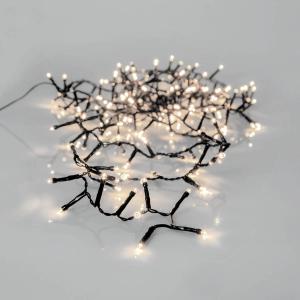 SERIE LED Ljusslinga Crispy Ice White 180L 3,6m Svart