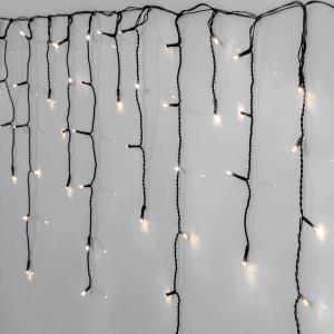 SERIE LED Istappsslinga Crispy Ice White 960L 23,9m Svart