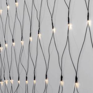 SERIE LED Ljusnät Crispy Ice White 160L 2m Svart