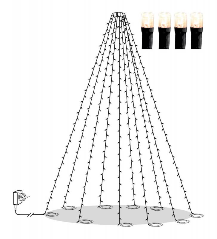 SERIE LED Flaggstångsbelysning Crispy Ice White 360L 700cm