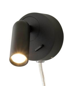 FENJA Vägglampa 7,5cm Svart