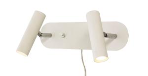 ARTIC Vägglampa LED Dubbel 30cm Vit/Krom