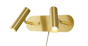 ARTIC Vägglampa LED Dubbel 30cm Matt Mässing