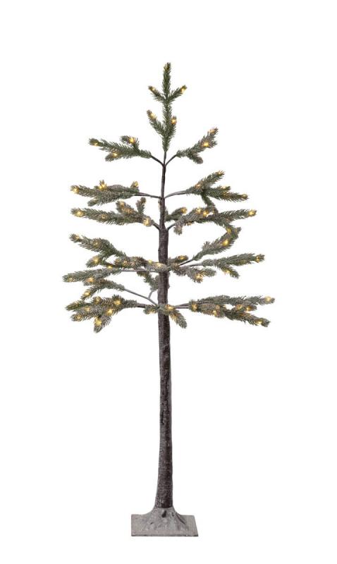 TANNE Julgran med LED 1,2m 95LED Varmvit/Grön