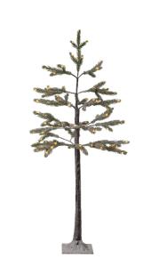 TANNE Julgran med LED 1,2m 95LED Varmvit/Grön