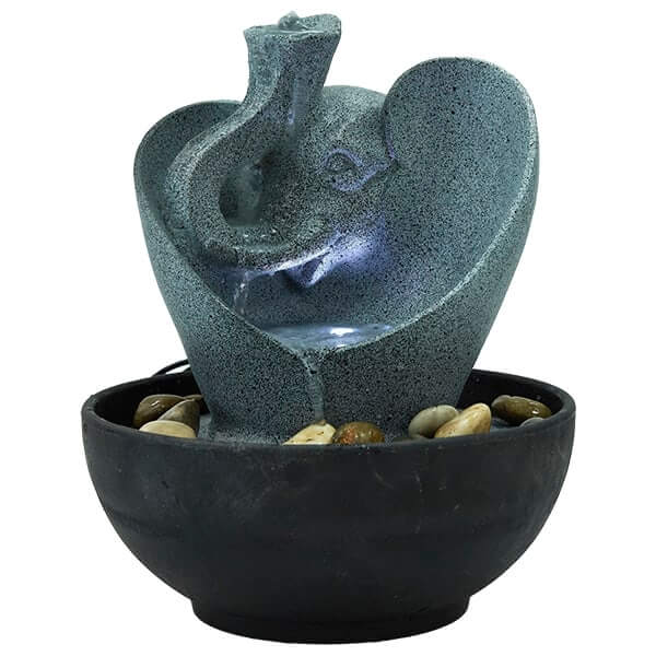 INOMHUSFONTÄN PT Elefant med Skål 28cm