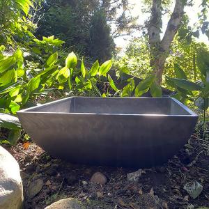 MINIDAMM Kvadra 50cm Slät Mörkgrå