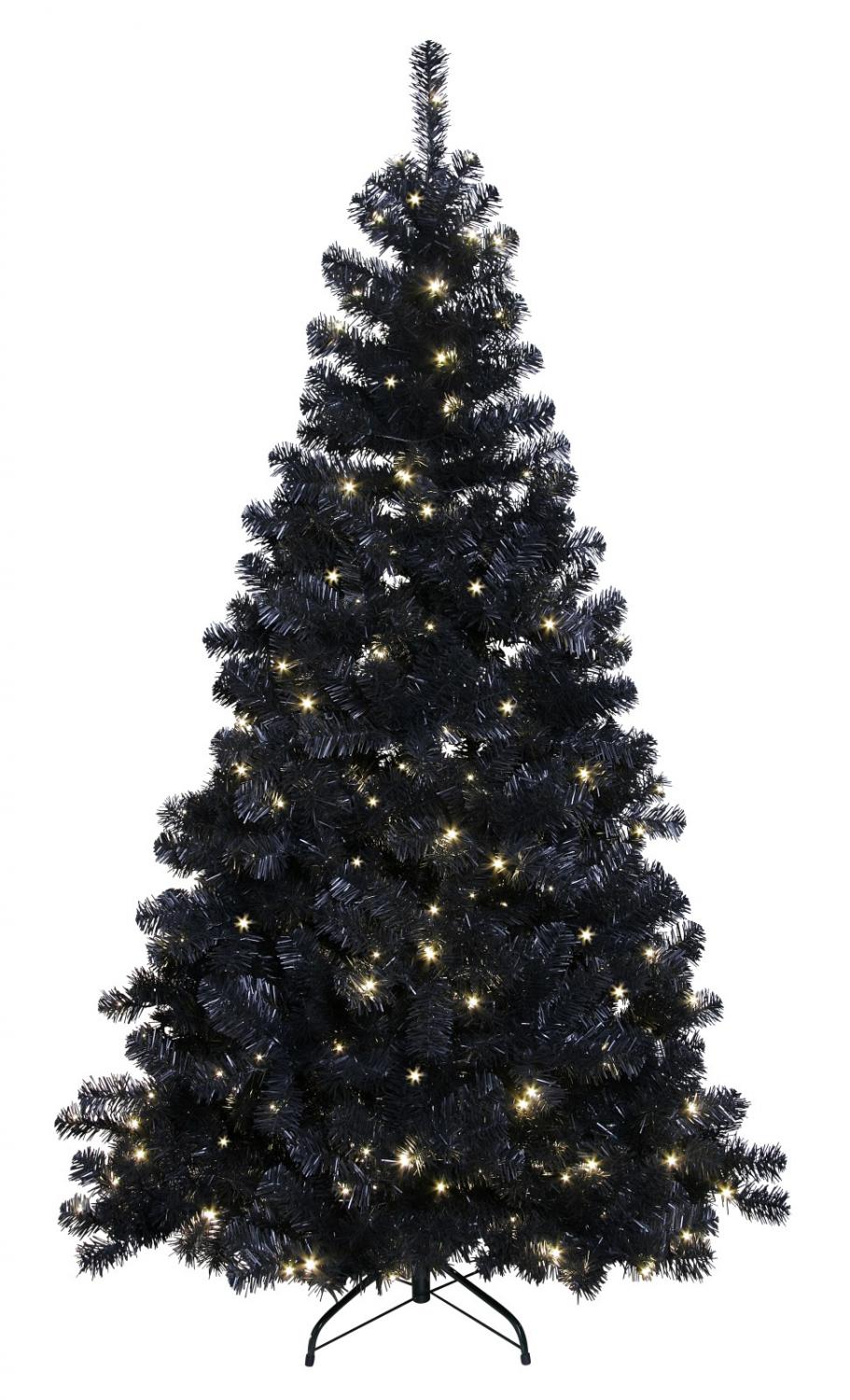 svart julgran Julgran Ottawa med 260LED 210cm Svart svart julgran Julgran Ottawa med 260LED 210cm Svart