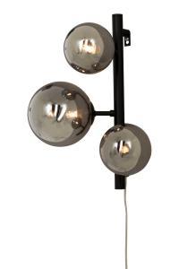 MOLEKYL Vägglampa 36cm Svart/Rökgrå
