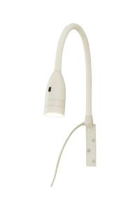SENSILO Sänglampa Dimbar 37cm Vit