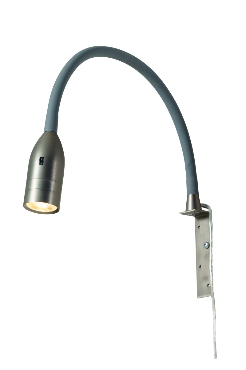 SENSILO Sänglampa Dimbar 37cm Tenn