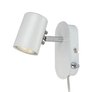 BALDER Vägglampa 14,5cm Vit/Krom
