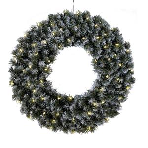 EDMONTON Krans 70cm 60LED IP44 Grön