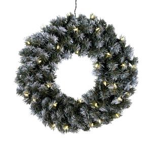 EDMONTON Krans 50cm 30LED IP44 Grön