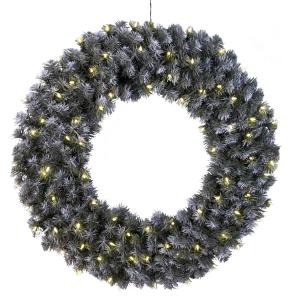 EDMONTON Krans 90cm 80LED IP44 Grön