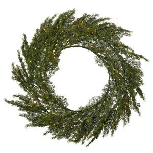 THUJA Krans 80cm 80LED Grön IP44