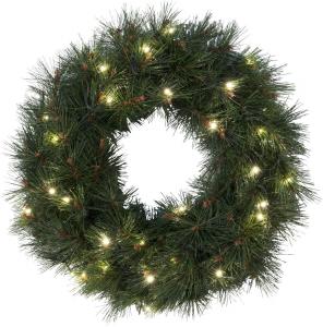 RUSSIAN PINE Krans 50cm 30LED IP44 Grön