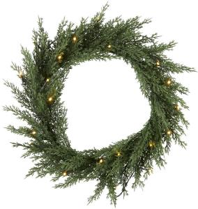 THUJA Krans 20LED 40cm Grön IP44