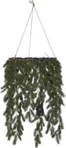 ERNA Krans 50cm 80LED Grön IP44