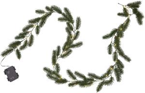 ERNA Girland Batteri 1,8m Grön