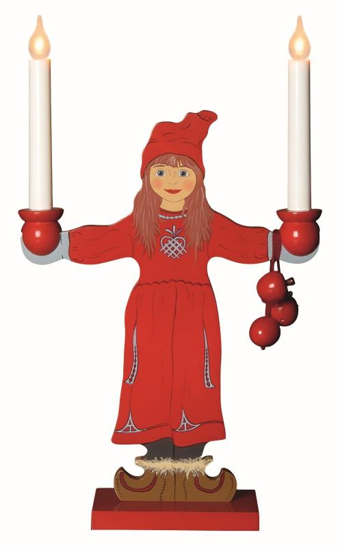 Ljusstake Sundborn Flicka