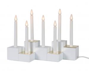Klossy Ljusstake Vit