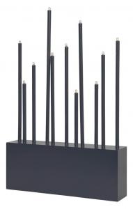 BUZZ Ljusstake 11L 43cm Grafit