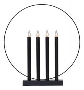 GLORY Ljusstake 45cm Svart