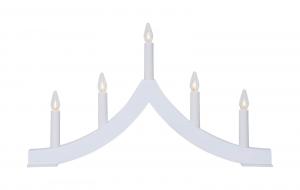 PAGOD Ljusstake 5L 27cm Vit