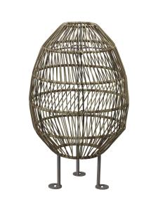 HANOI Golvskärm Utomhus 50cm Natur Rotting