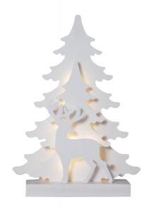 GRANDY Batteridekoration 41cm Vit/Kallvit