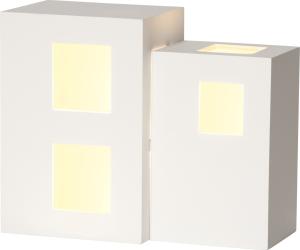 CUBE Lampfot E14 24,5cm Vit