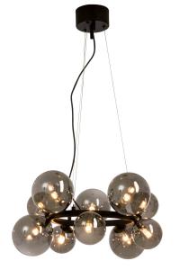 MOLEKYL Taklampa Rund 50cm Svart/Rökgrå