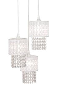 VENDELA Taklampa 3:a Rund Vit