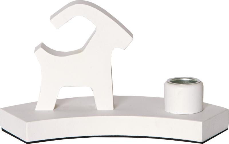 BRUCE Ljusstake 18cm Vit