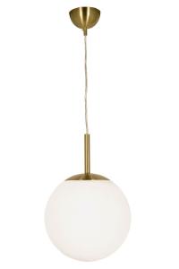 OPAL Takpendel 25cm Matt Mässing/Opalvit