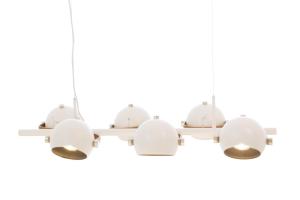 BOW Taklampa 6:a 92cm Vit/Brun/Silver