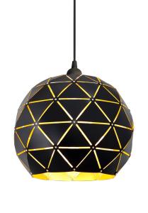 LATTICE Taklampa Rund 30cm Svart