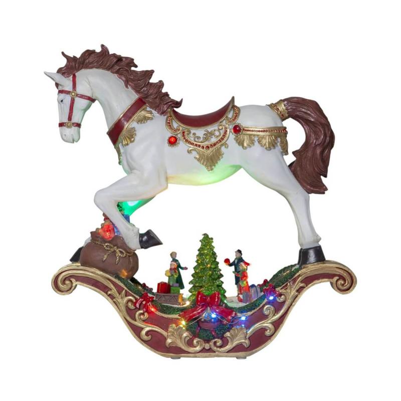 SWING Panorama Häst 14LED 44cm Flerfärgad